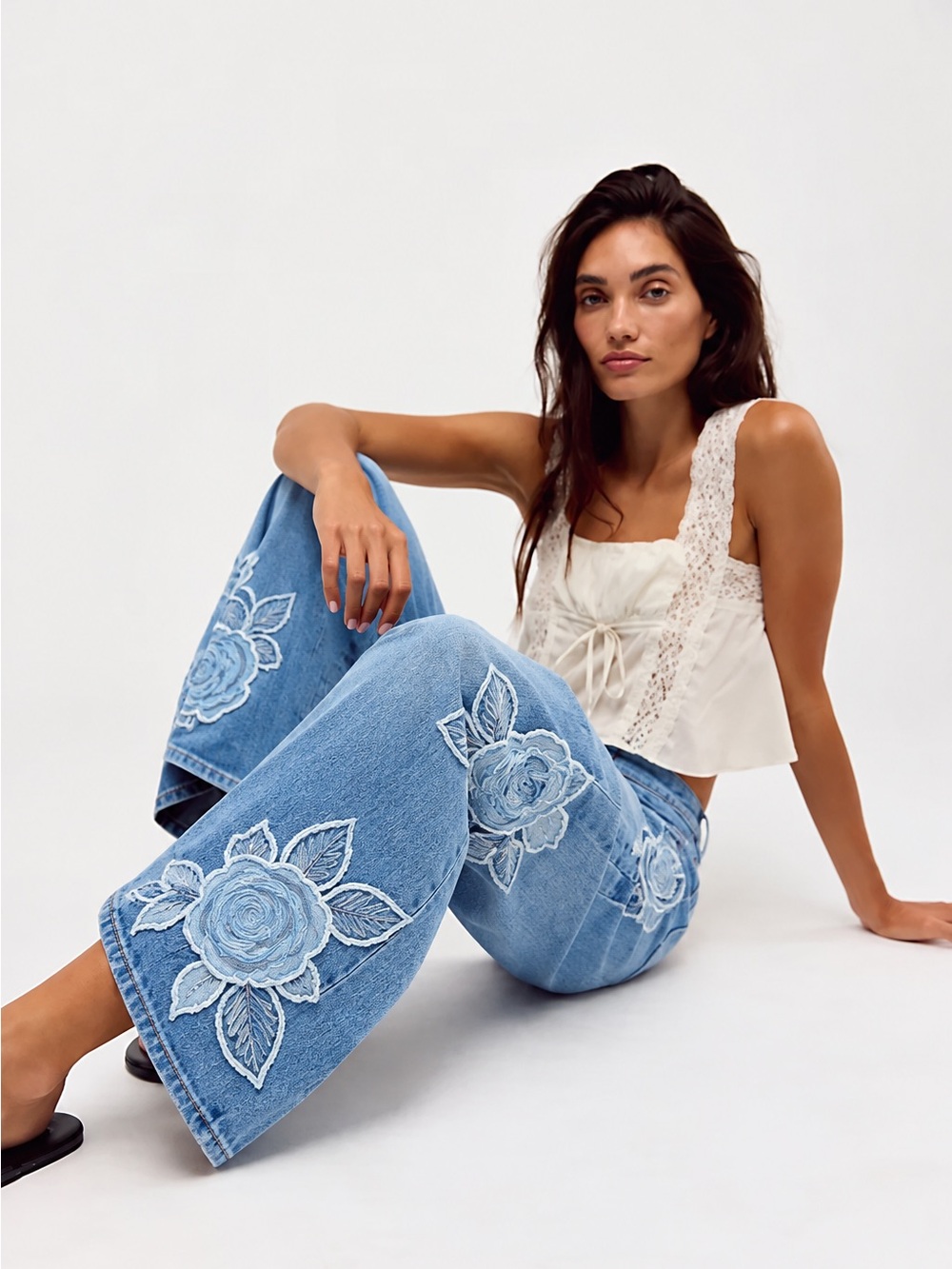 Driftwood Charlie Rose Patchwork Jeans